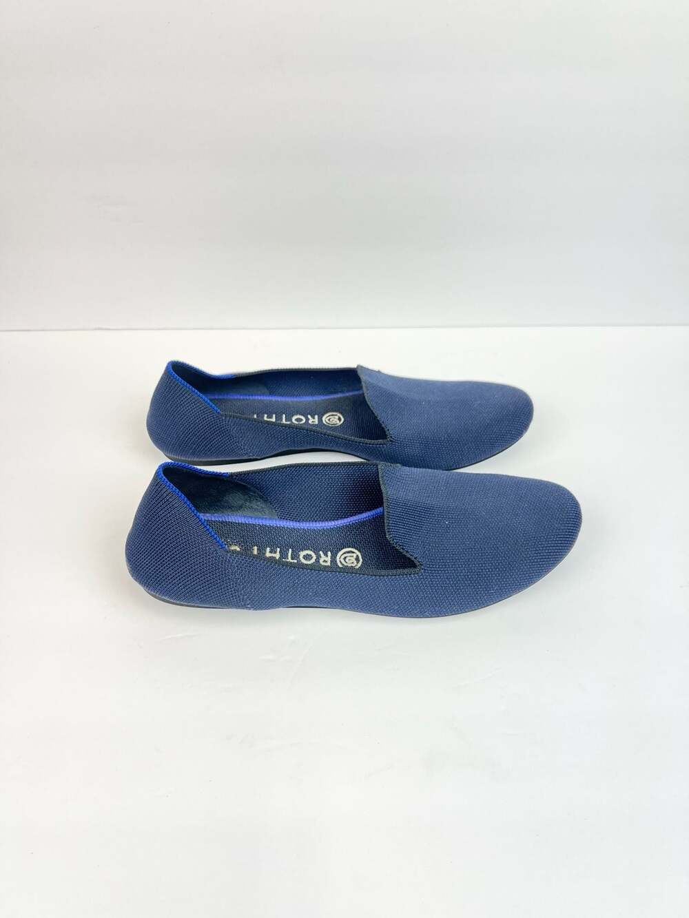 Rothy's The Loafer in Navy Blue Knit Slip-On Flats Size 9.5